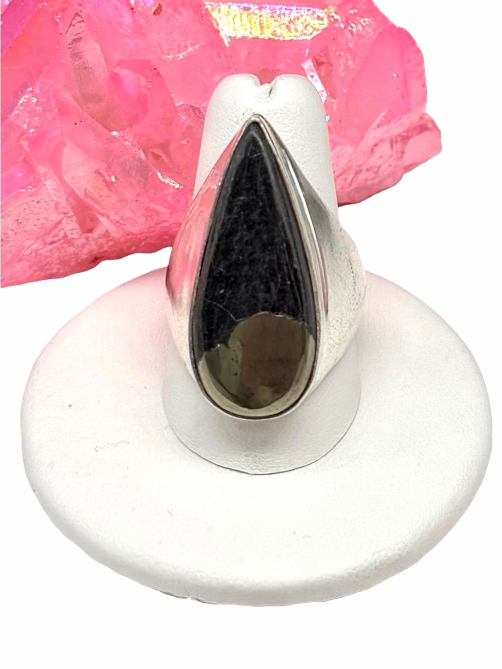 Pyrite Ring Size 9.5 925 Sterling Silver Overlay
